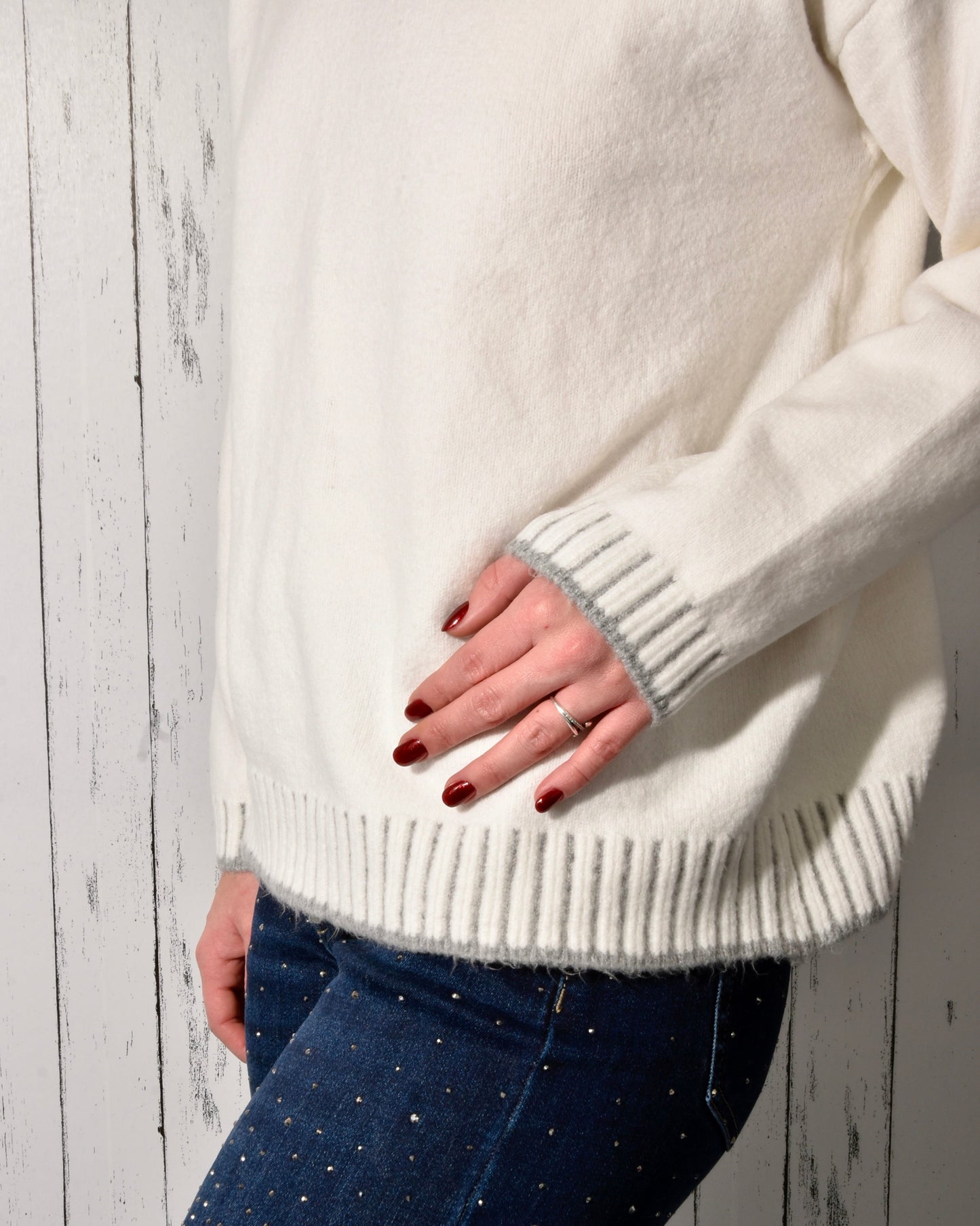 Maglione Basic Panna