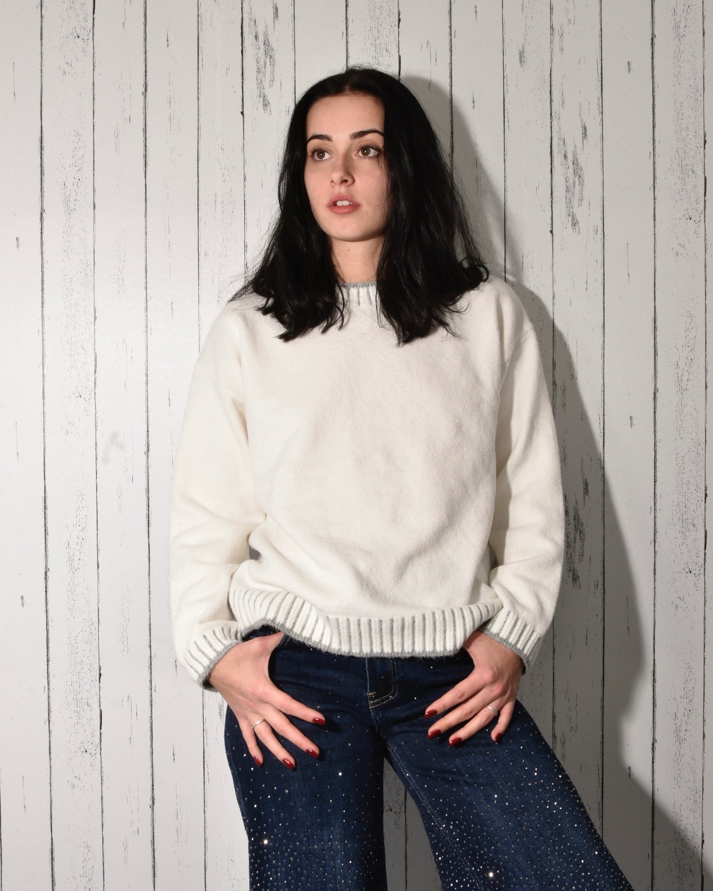 Maglione Basic Panna