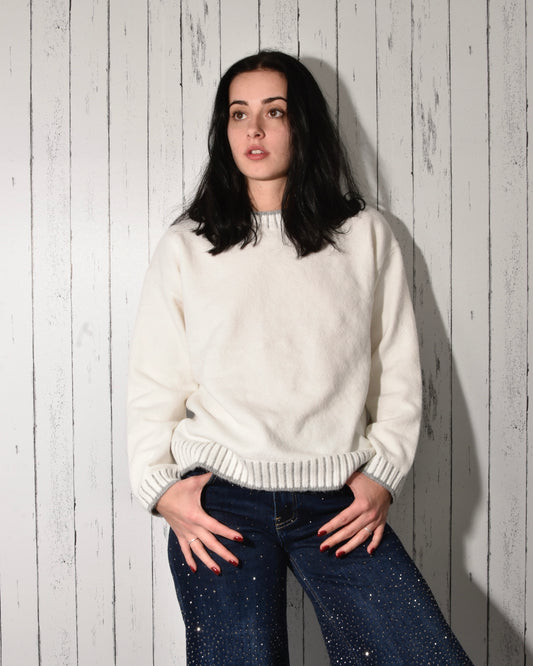 Maglione Basic Panna
