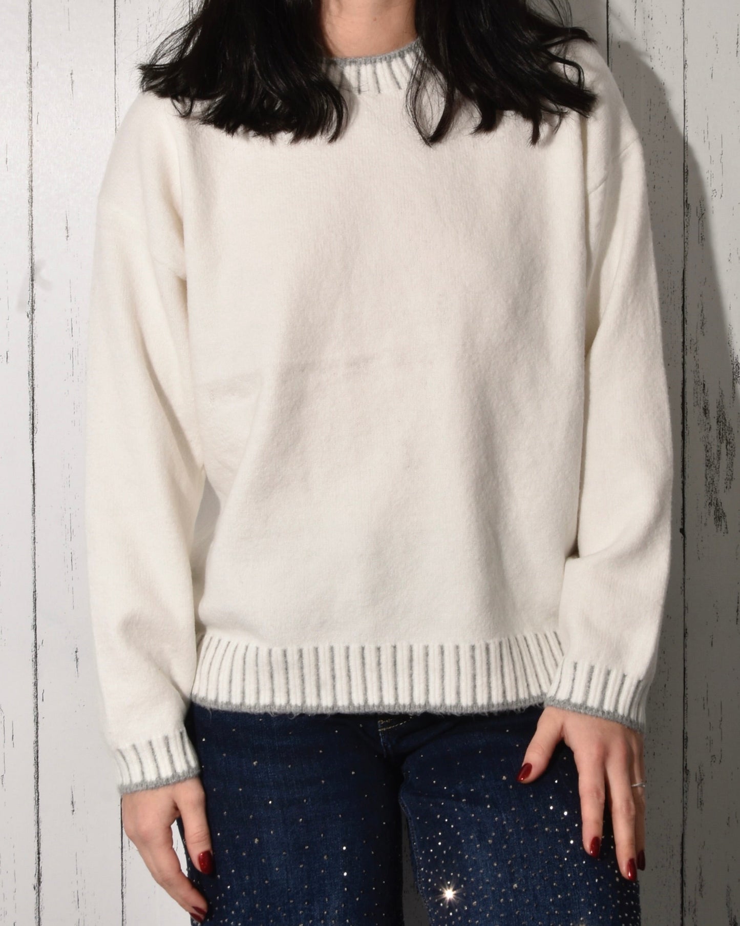 Maglione Basic Panna