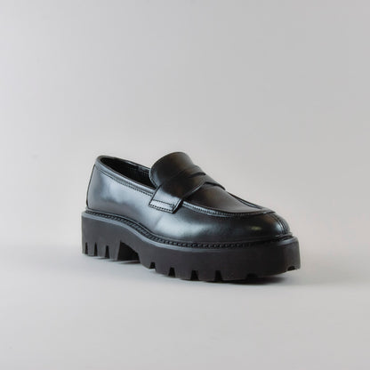 Mocassino Francesca in pelle Nera