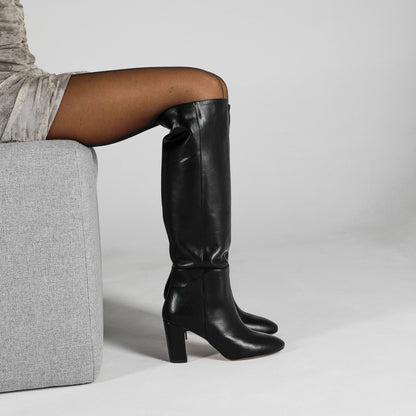 Stivale Aurora 70mm in Pelle Nera